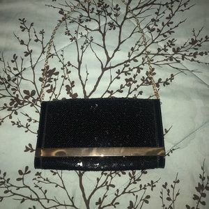 Bags - Black & Gold sequence chain bag Bags - Black & Gold sequence chain bag